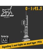 0 (1.43.5) - SNCF Signalling 3 lámparas en tipo mate 1936