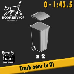 0 (1:43,5) - Trash cans (x 2)