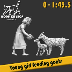 0 (1:43.5) - Young girl feeding goats