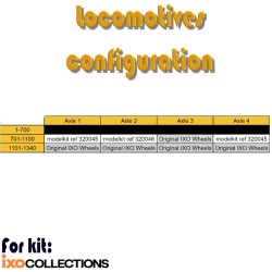 1:32 - Lokomotive 141-R - Paar Speichenräder (Essieu 1 oder 4)