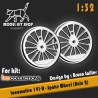 1:32 - Locomotive 141-R - Pair of spoke wheels (Essieu 2)