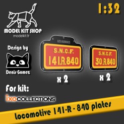 1:32 - Plaques Locomotive 141-R-840