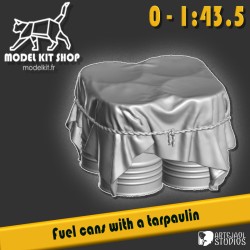 0 (1:43.5) - Gas cans with tarpaulin