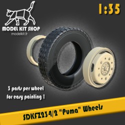 1:35 - SDKFZ 234/2 "Puma" - Wheels with Deka Tires