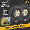 1:35 - SDKFZ 234/2 "Puma" - Roues avec pneus Deka