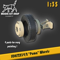 1:35 - SDKFZ 234/2 "Puma" - Räder mit Deka Reifen