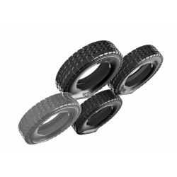 1:35 - SDKFZ 234/2 "Puma" - Wheels with flat or loaded Deka