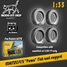 1:35 - SDKFZ 234/2 "Puma" - Ruote con pneumatici Deka piatti o