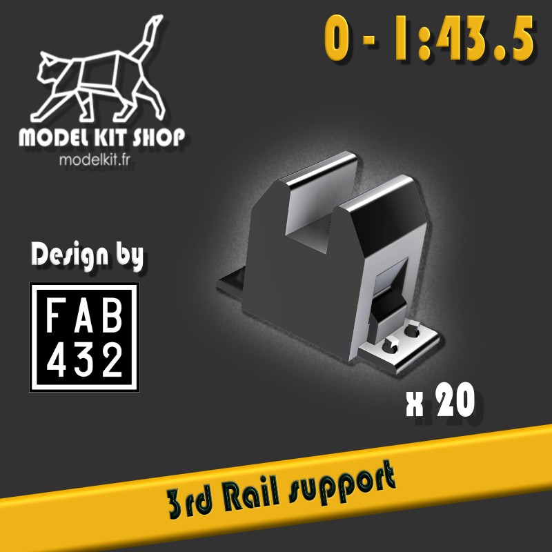 0 (1:43.5) - Support de 3ème rail 0 (1:43.5) - Support de 3ème rail
