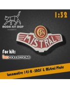 1:32 - Locomotive 141-R - Mistral ' SNCF Placa