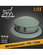 1:35 - WW2 - Maginot Line - Tourelle 135mm tipo 1932