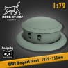 1:72 - WW2 – Maginot-Linie – 135-mm-Turm Typ 1932