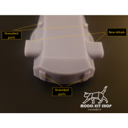 DKM BISMARCK Detalle Turrets Kit