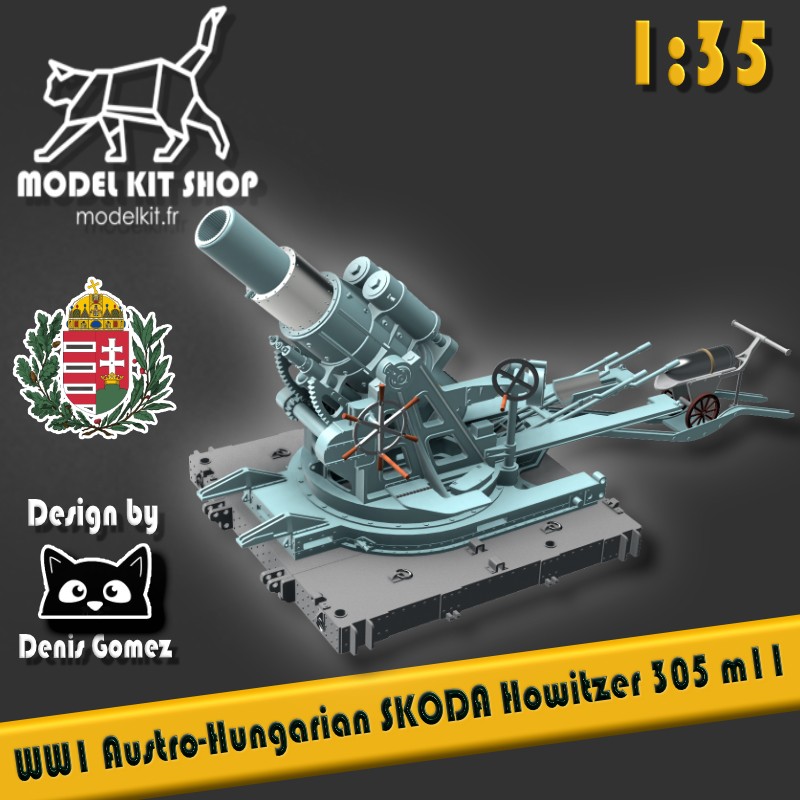 1:35 - Austro-Hungarian Howitzer SKODA 305mm