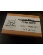 DKM BISMARCK Detalle Turrets Kit