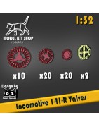 1:32 - locomotora 141-R - Válvulas de control