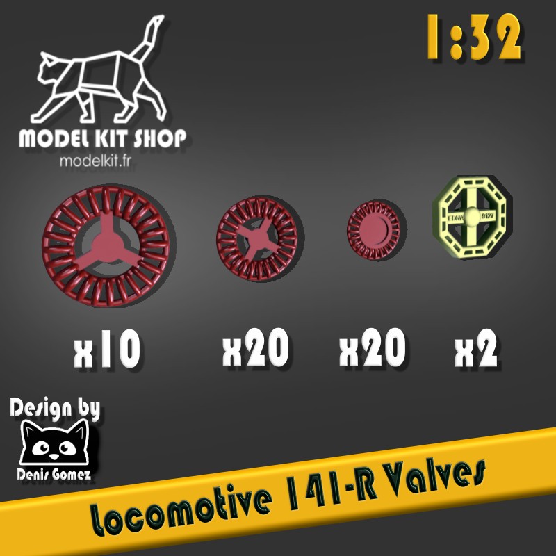 1:32 - locomotora 141-R - Válvulas de control 1:32 - locomotora 141-R - Válvulas de control