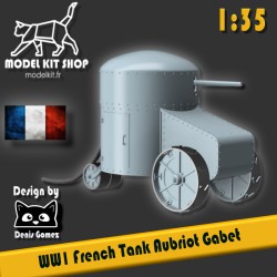 1:35 - WW1 - Prototipo di carro armato francese "Aubriot Gabet"