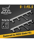 0 (1:43.5) - Counterrail for PECO track equipment code 143