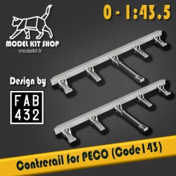 0 (1:43,5) - Leitschiene für PECO-Gleisgerät bei Code 143