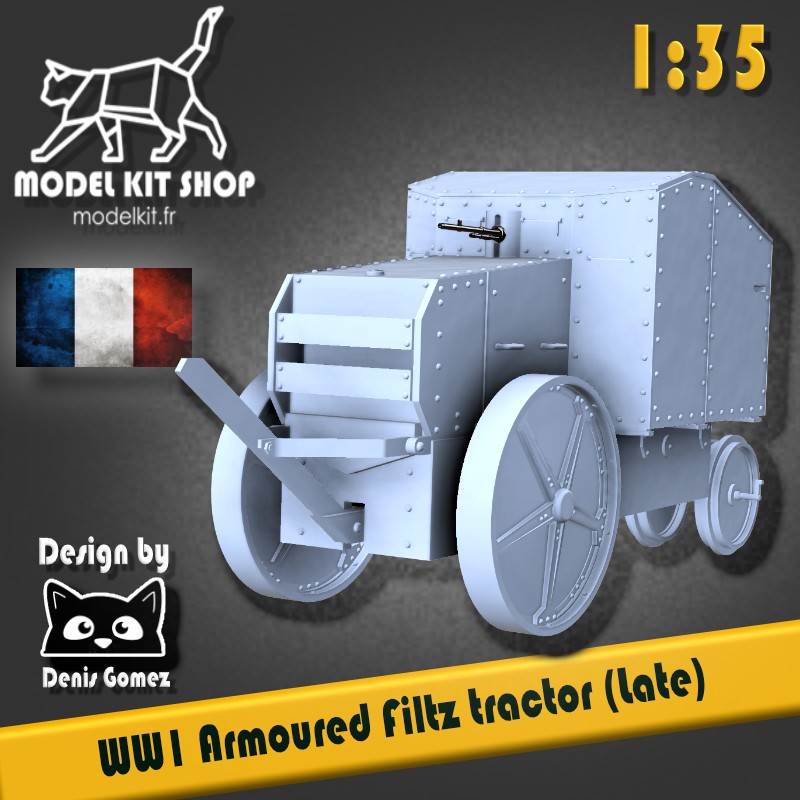 1:35 - WW1 - Tank Prototyp Französisch auf Basis des "Filtz" 1:35 - WW1 - Tank Prototyp Französisch auf Basis des "Filtz"