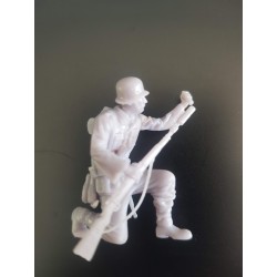 1:35 - WW2 German soldier firing rifle grenades