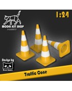 1:24 - Cônes de signalisation (x 4)