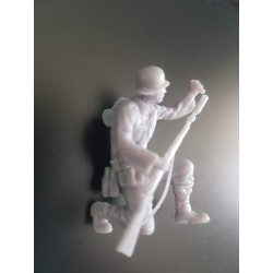 1:35 - WW2 German soldier firing rifle grenades