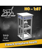 HO (1:87) - cabina telefónica francesa