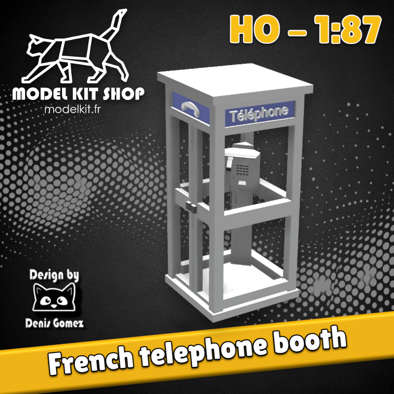 HO (1:87) – French telephone booth