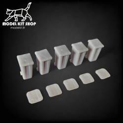 HO (1:87) – Mülleimer (x 5)