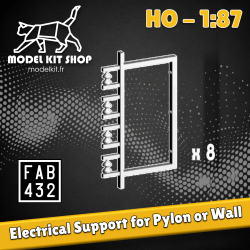 HO (1:87) - Electric support for tower or facade