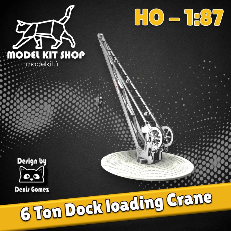 HO (1:87) - Grue de quai de 6 Tonnes OUEST ETAT HO (1:87) - Grue de quai de 6 Tonnes OUEST ETAT