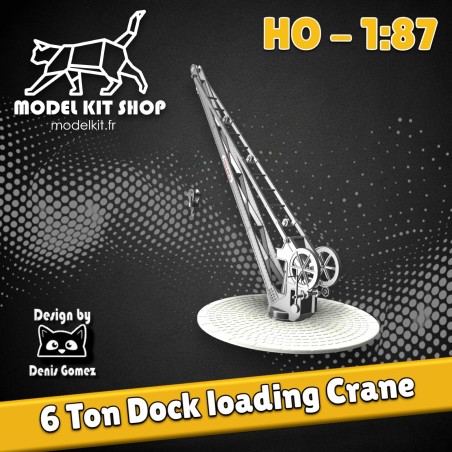 HO (1:87) - Grue de quai de 6 Tonnes OUEST ETAT