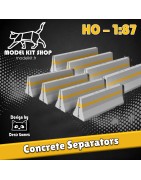 HO (1:87) - Separadores Concreto (X 8)