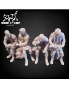 1:35 Serie - WW2 Soldats Américains mangeant
