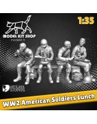 1:35 Serie - WW2 soldados americanos comiendo