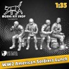 1:35 Serie - WW2 Soldats Américains mangeant