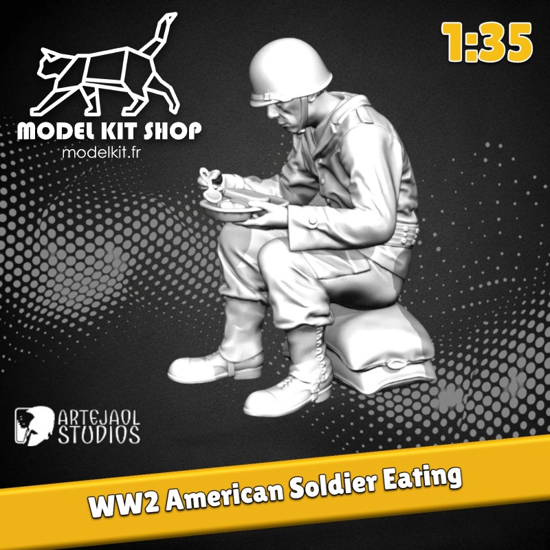 1:35 - American Soldier Eating WW2