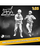 1:35 Serie - WW2 soldados americanos bailando y jugando clarinet