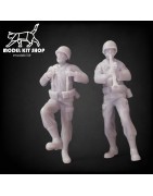 1:35 Serie - WW2 soldados americanos bailando y jugando clarinet