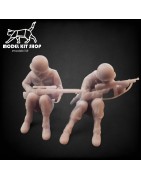 1:35 Serie - soldados estadounidenses WW2 cubiertos