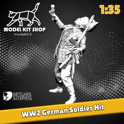 1:35 - WW2 German soldier hit