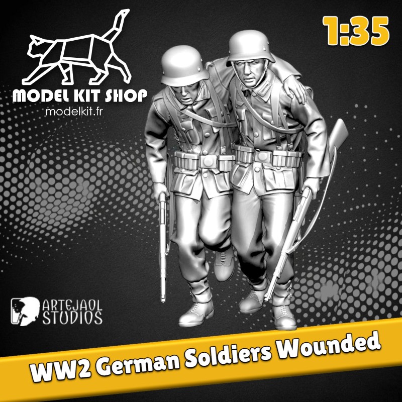 1:35 - WW2 Soldats allemands blessés