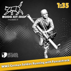 1:35 - WW2 Soldato tedesco che corre con un panzerschreck 1