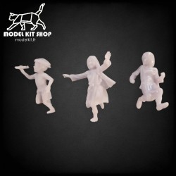 1:35 Serie - WW2 Niños jugando con un avión