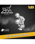 1:35 Serie - WW2 Niño jugando ovejas salto