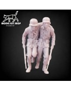 1:48 Serie - Soldados WW2 heridos alemanes