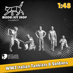 1:48 - WW2 Tankistes & Soldats italiens