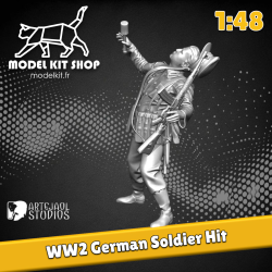 1:48 - WW2 German soldier hit